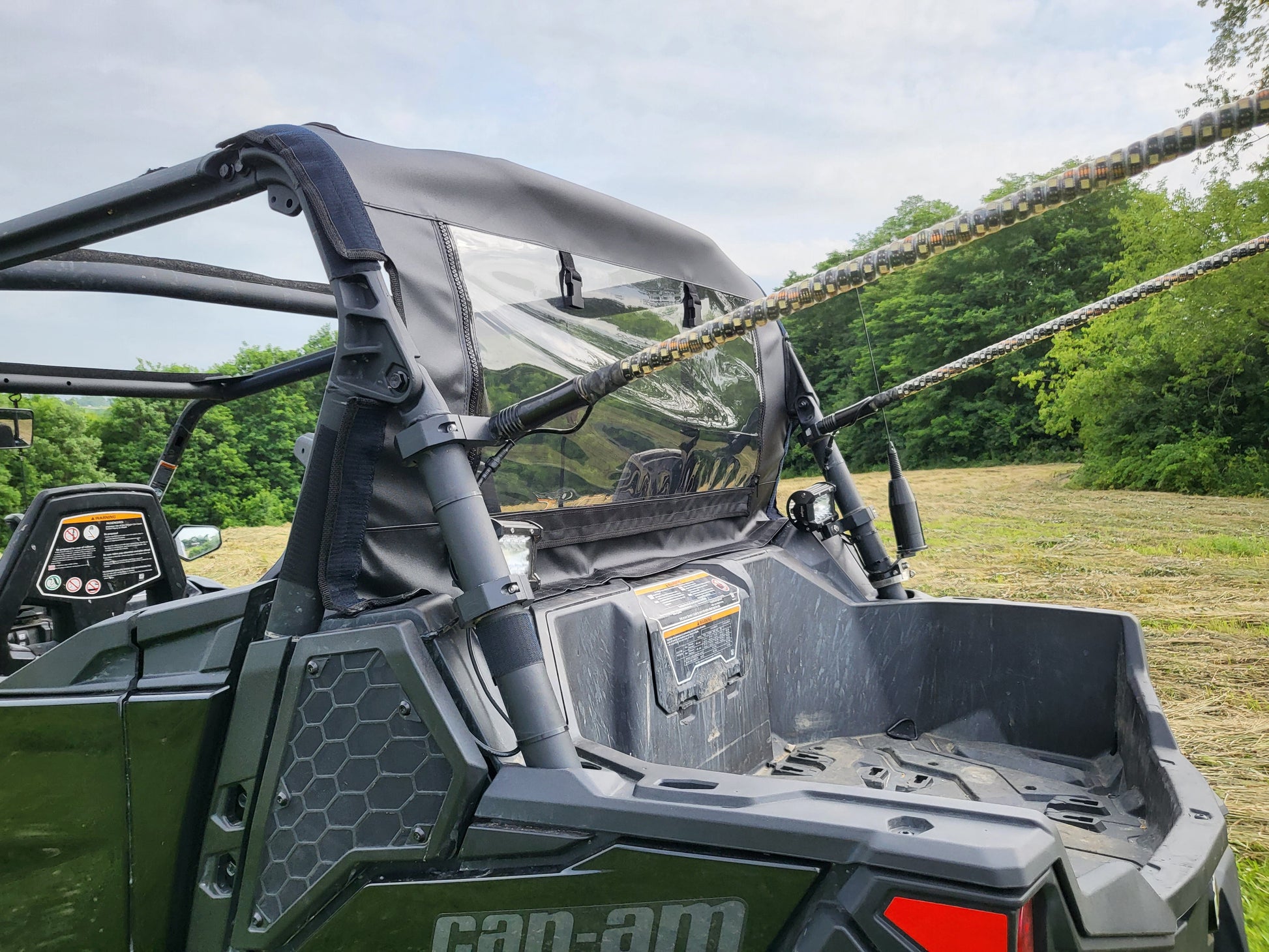 2021+ Can-Am Commander Canvas Rear Panel - Back Panel