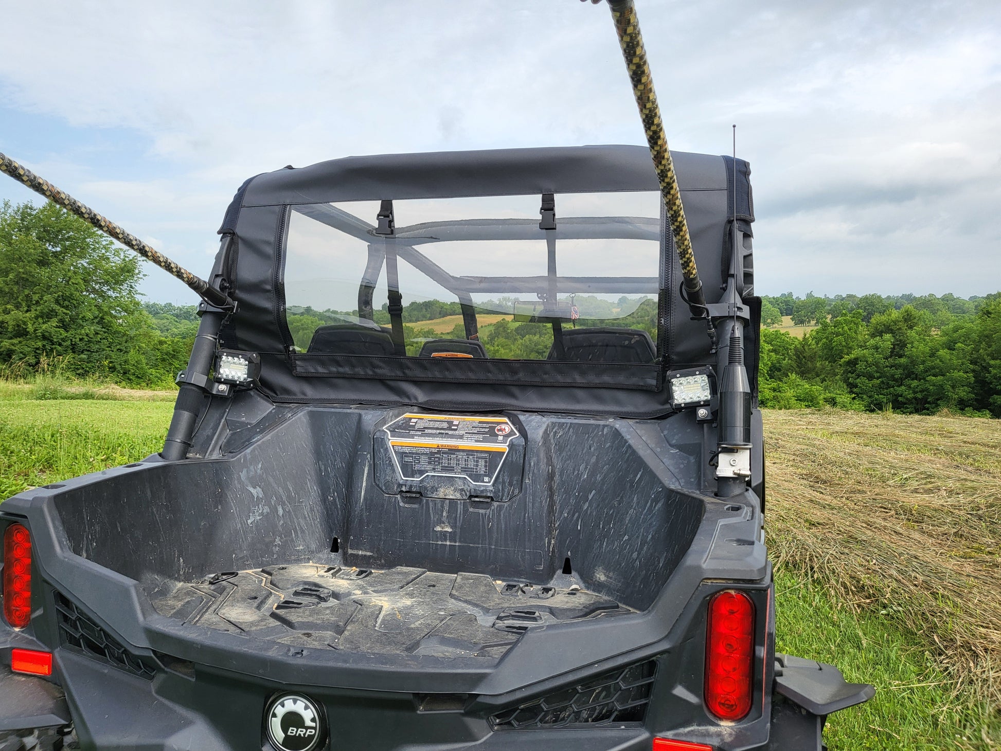 2021+ Can-Am Commander Canvas Rear Panel - Back Panel
