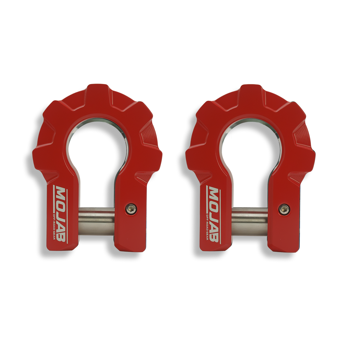 3/4’’ Extreme duty Aluminum D-Shackle set (9T)-Ceramic coated (LIFETIME WARRANTY*) - Red - Shackle