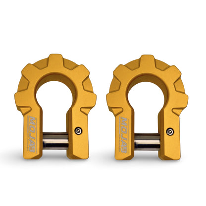 3/4’’ Extreme duty Aluminum D-Shackle set (9T)-Ceramic coated (LIFETIME WARRANTY*) - Gold - Shackle