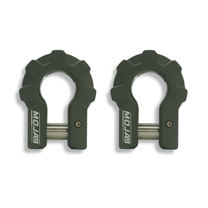 3/4’’ Extreme duty Aluminum D-Shackle set (9T)-Ceramic coated (LIFETIME WARRANTY*) - Gray - Shackle