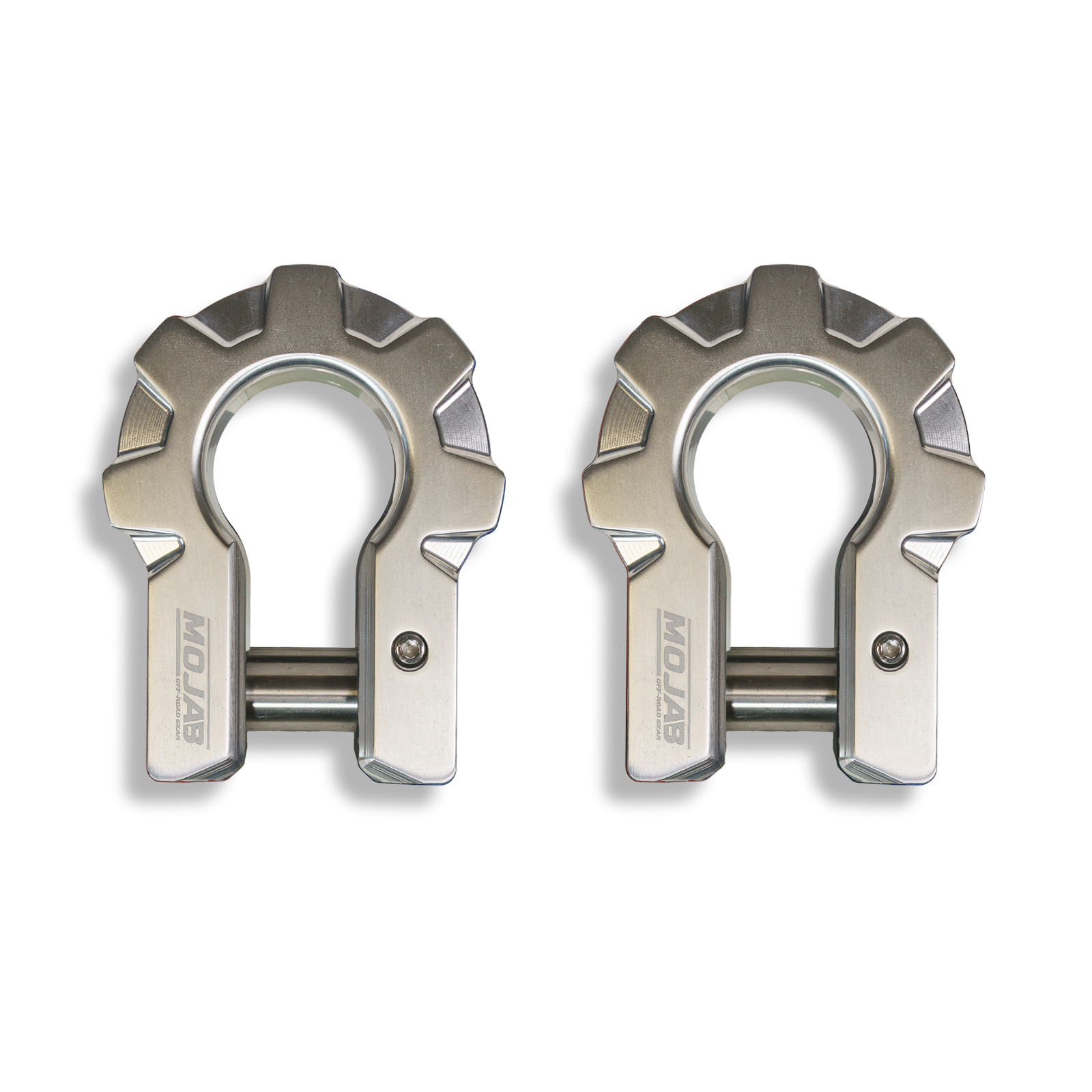 3/4’’ Extreme duty Aluminum D-Shackle set (9T)-Ceramic coated (LIFETIME WARRANTY*) - Aluminum finish (Raw, uncoated)