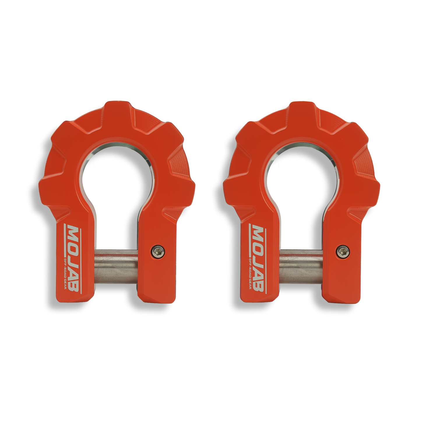 3/4’’ Extreme duty Aluminum D-Shackle set (9T)-Ceramic coated (LIFETIME WARRANTY*) - Orange - Shackle