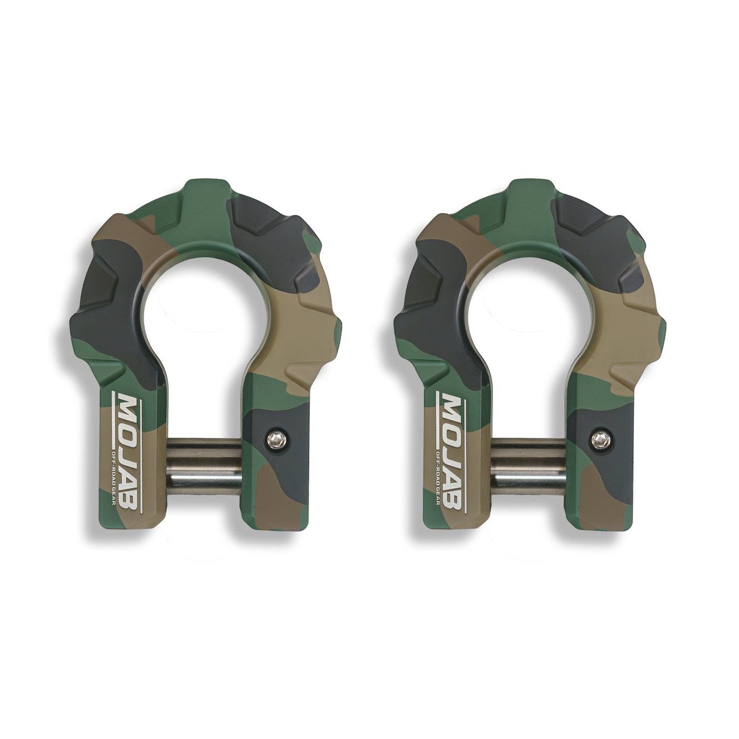 3/4’’ Extreme duty Aluminum D-Shackle set (9T)-Ceramic coated (LIFETIME WARRANTY*) - Camo - Shackle