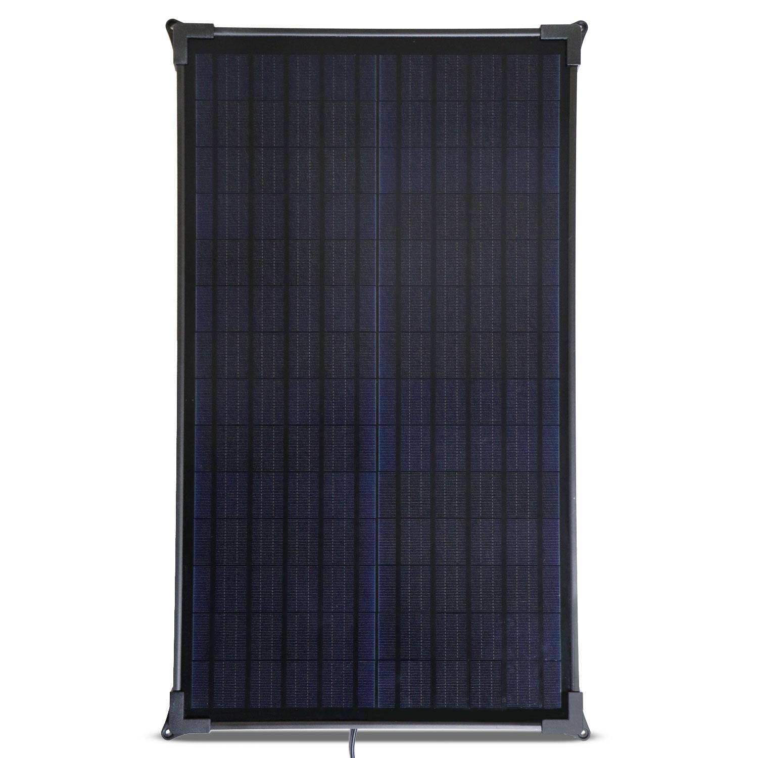 35 Watt Mountable Solar 12V Battery Charger with Solar Controller - Battery