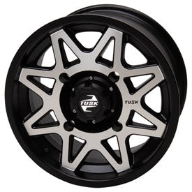 4/110 Tusk Tintic Wheel 14x7 5.0 + 2.0 Machined/Black