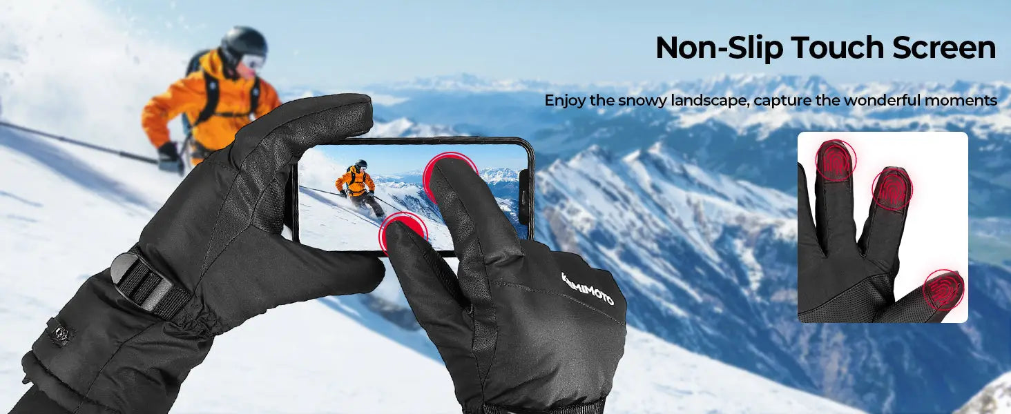Ski Gloves Winter Gloves for Men Waterproof