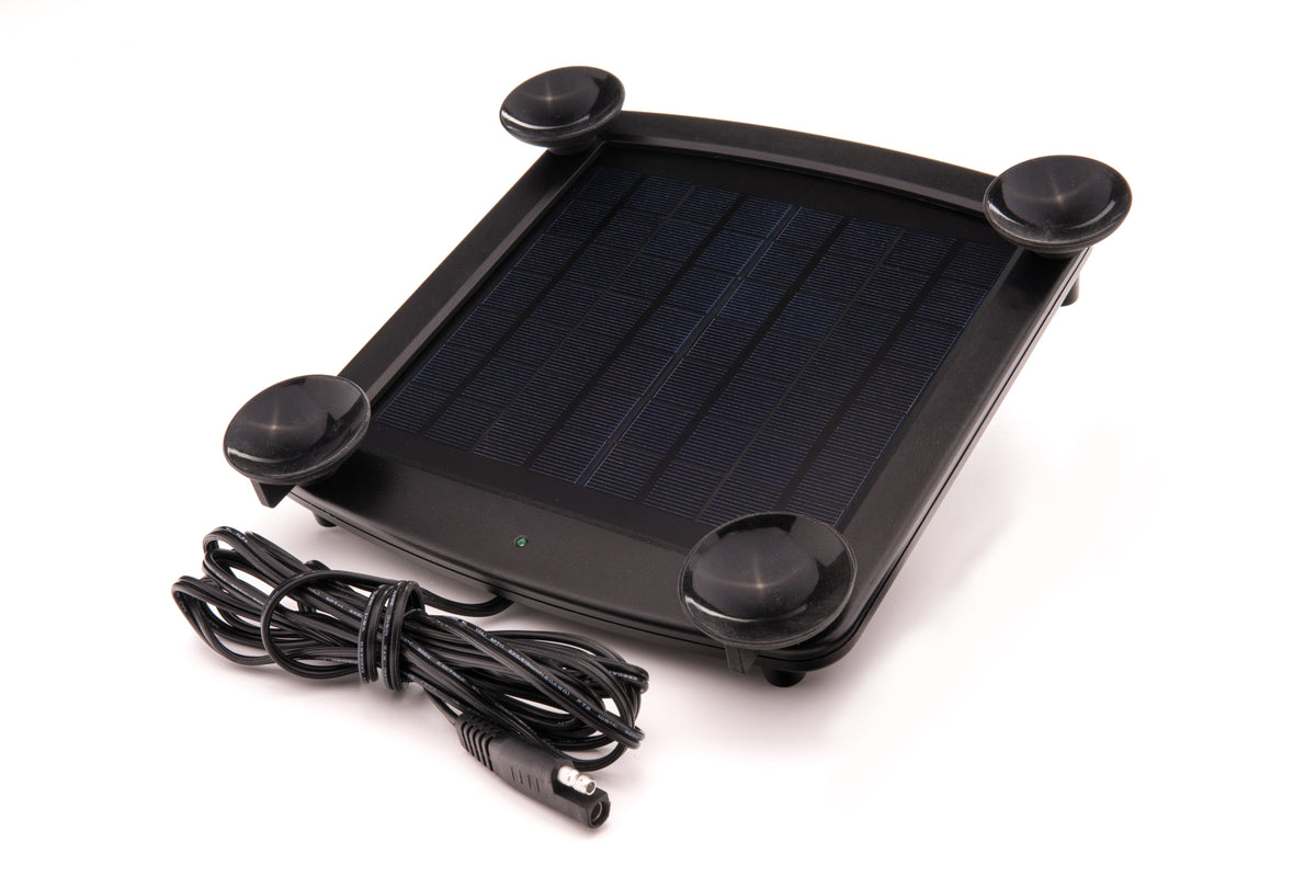 5 Watt Solar 12V Battery Charger with Handlebar Mount - Battery