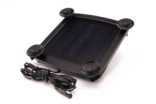 5 Watt Solar 12V Battery Charger with Handlebar Mount - Battery