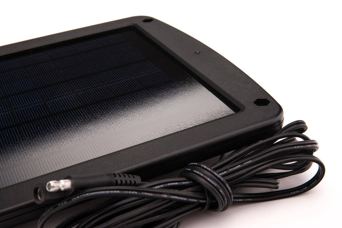 5 Watt Solar 12V Battery Charger with Handlebar Mount - Battery