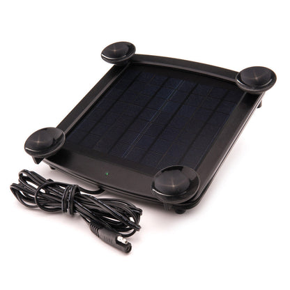 5 Watt Solar 12V Battery Charger with Windshield Mount - Battery