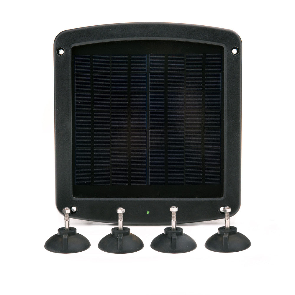 5 Watt Solar 12V Battery Charger with Windshield Mount - Battery