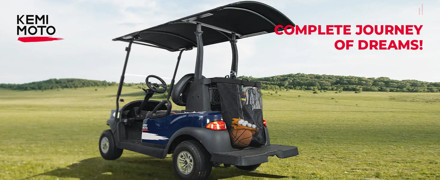 KEMIMOTO Golf Cart Grocery Shopping Bag Universal Fit for 2 Passenger Golf Carts