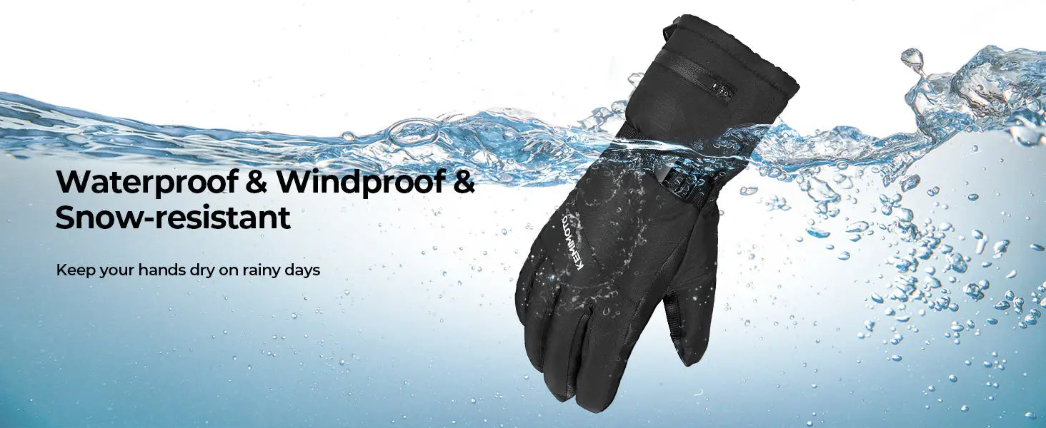 Ski Gloves Winter Gloves for Men Waterproof