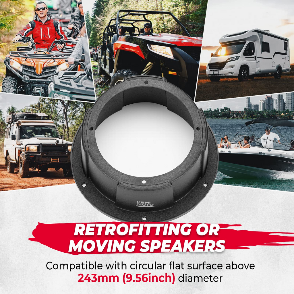 6.5 Inch Mount Speaker Pod For UTVs RVs Cars Boats Trunks Trailers