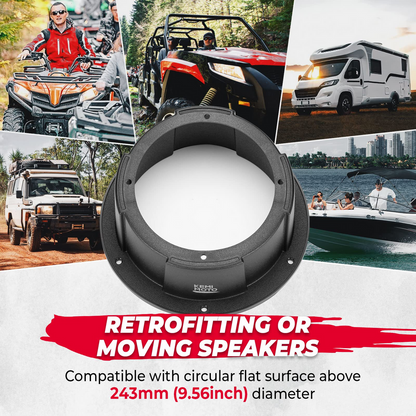 6.5 Inch Mount Speaker Pod For UTVs RVs Cars Boats Trunks Trailers