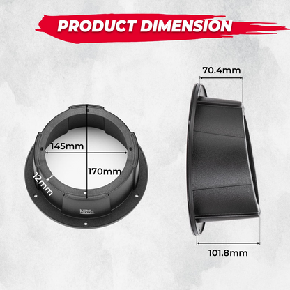 6.5 Inch Mount Speaker Pod For UTVs RVs Cars Boats Trunks Trailers
