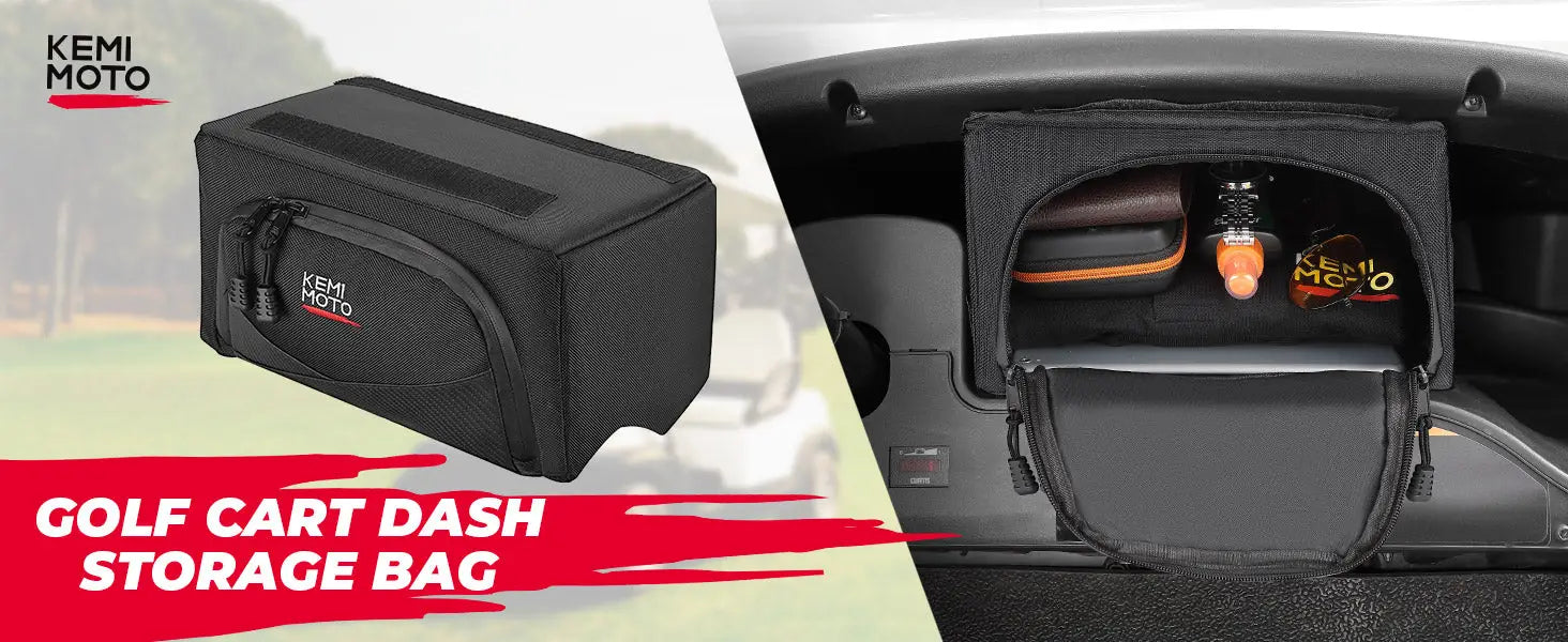Golf Cart Dash Storage Bag for Club Car Precedent/ Tempo/ Onward