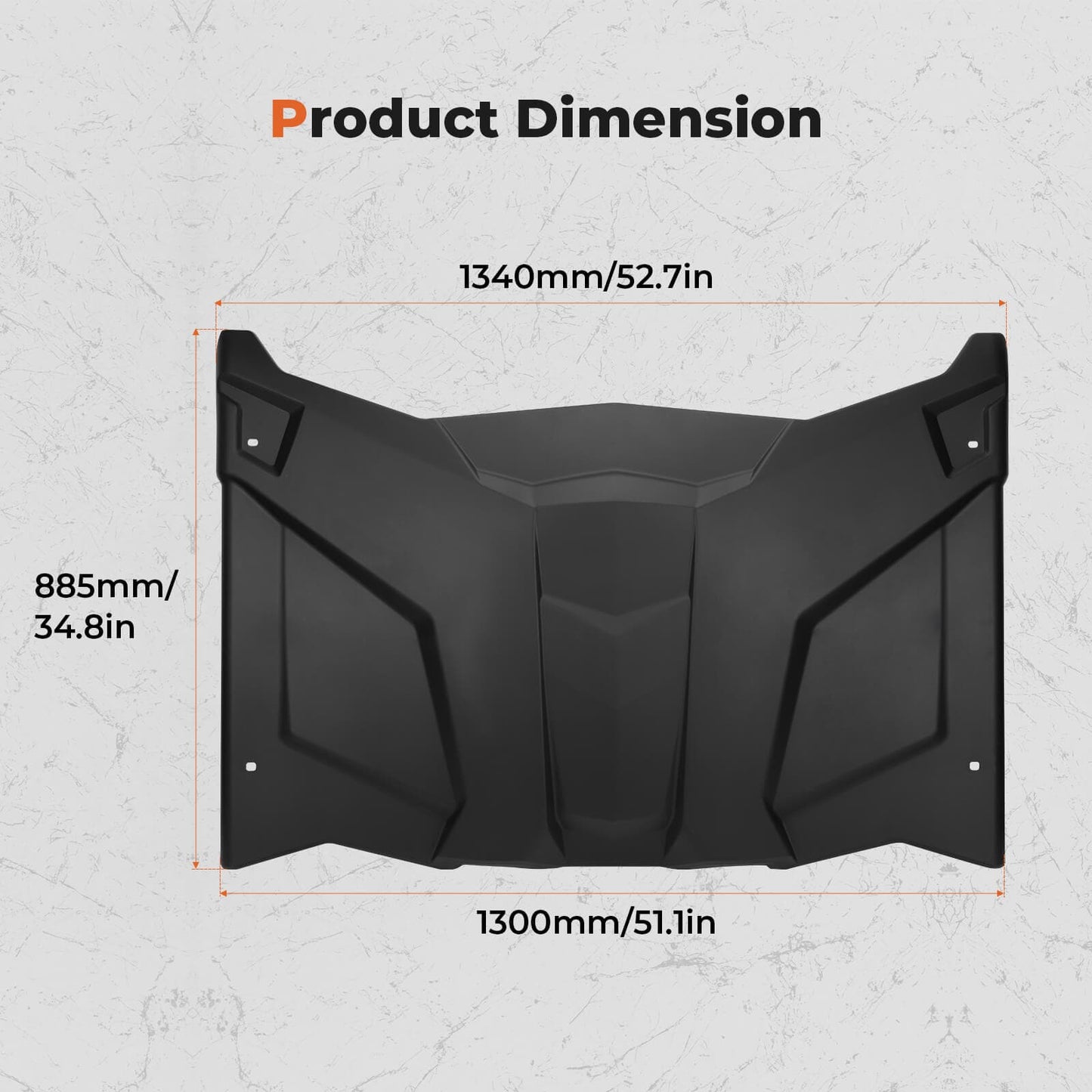 Front Lower Door Inserts & Roof For Can-Am Maverick X3