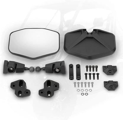 Aluminum Side Mirrors & Tablet Holder For Can am Defender