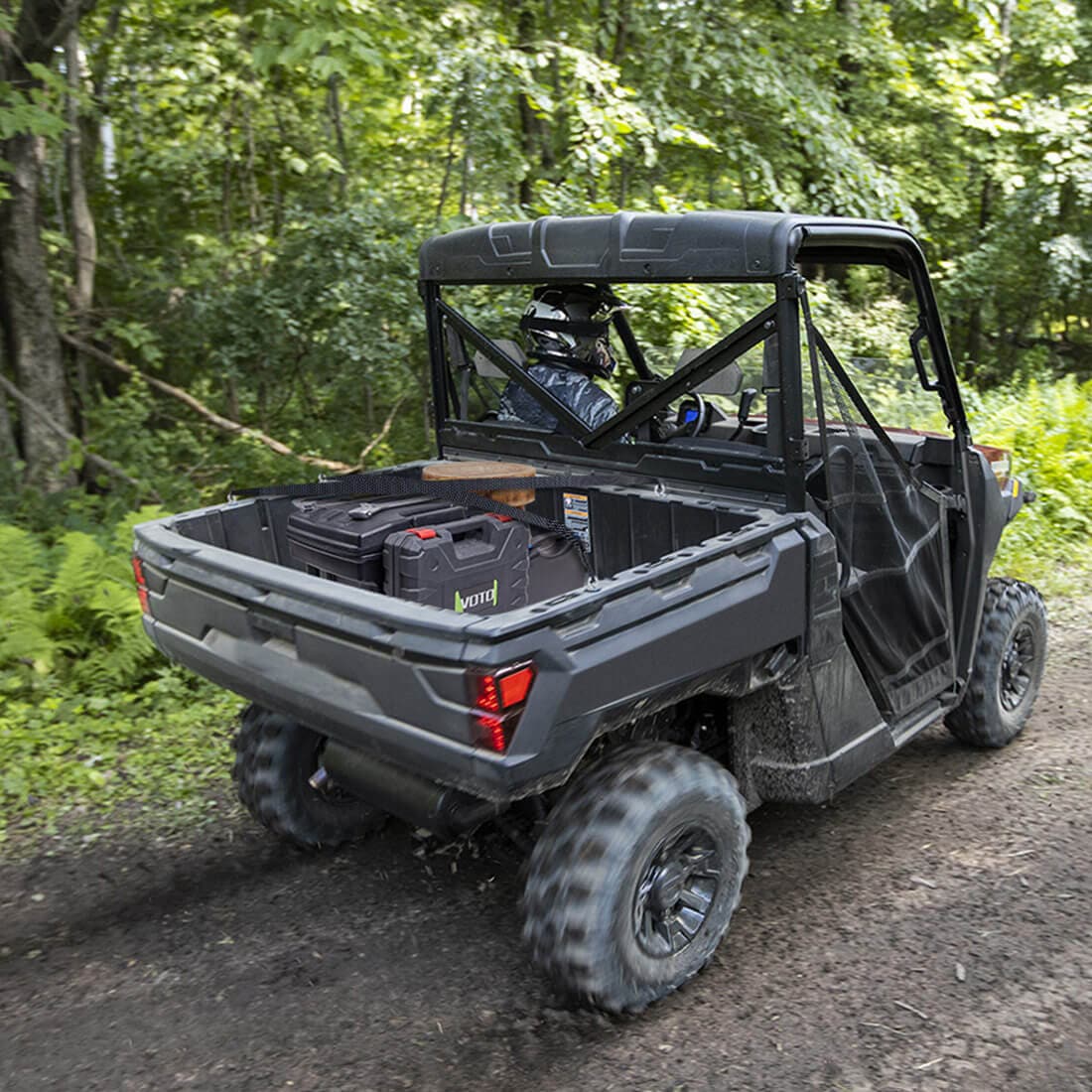 UTV Waterproof Seat Cover & 2" Tie Down Anchors Compatible With Polaris Ranger