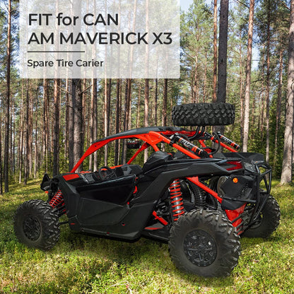 Tablet Holder & Spare Tire Carrier Fit Can-Am Maverick X3