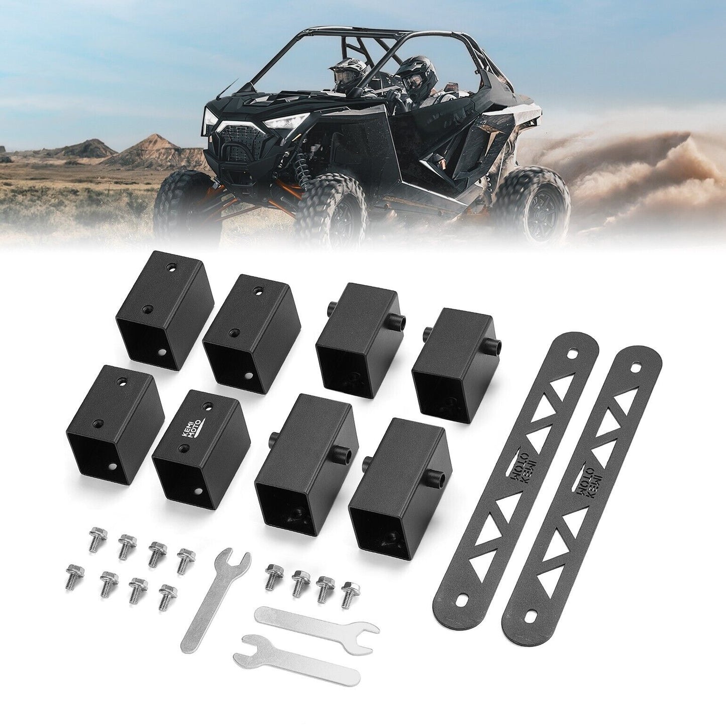 8PCS Seat Risers Spacers 2’’ Lift Kit for Polaris RZR PRO XP 2-Seat