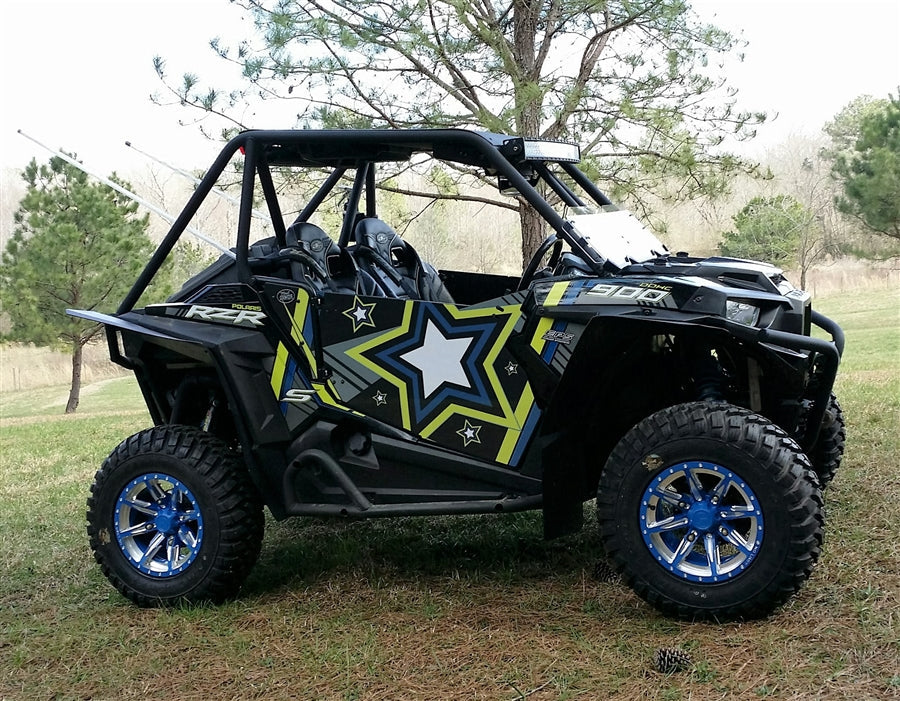 Trail Armor Slimline EZ On Two Door Graphics Kit -  2015 RZR S 900 EPS Black Pearl