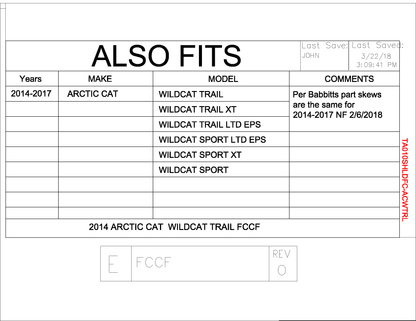 Trail Armor Arctic Cat Wildcat Trail, Wildcat Trail XT, Wildcat Trail Limited EPS, Wildcat Sport Limited EPS, Wildcat Sport XT, Wildcat Sport CoolFlo Windshield with Fast Clamps DoT Approved Rated AS4 2014 - 2017