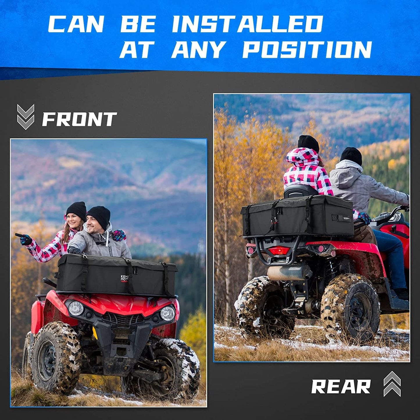 Universal ATV Gear Bag for Front/Rear Rack