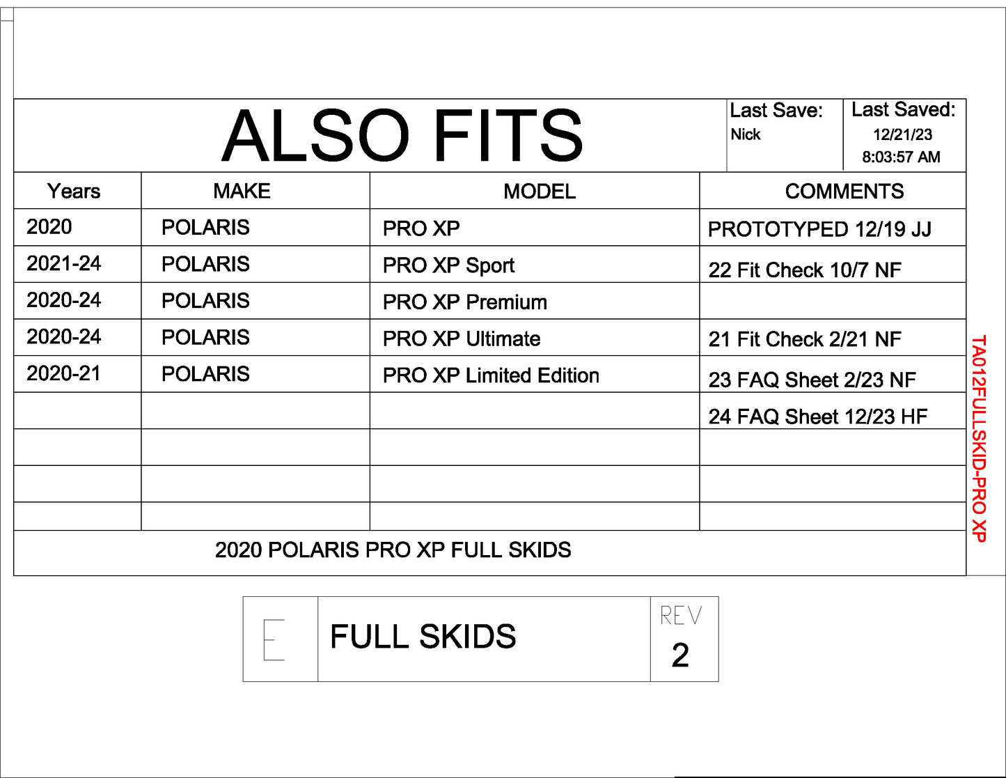 Trail Armor Polaris RZR XP PRO Full Skids with Integrated Sliders or Trimmed for Extreme Kick Out Nerf Sliders 2020 - 2023 (Standard, Premium, Ultimate, Sport and Limited Edition)