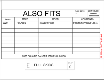 Trail Armor Polaris Ranger 1000 Full Skids 2020