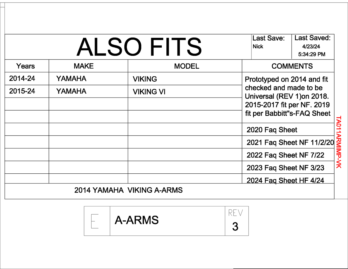 Trail Armor Yamaha Viking and Viking VI iMpact A-Arm CV Front and Rear Boot Guards 2014 - 2024