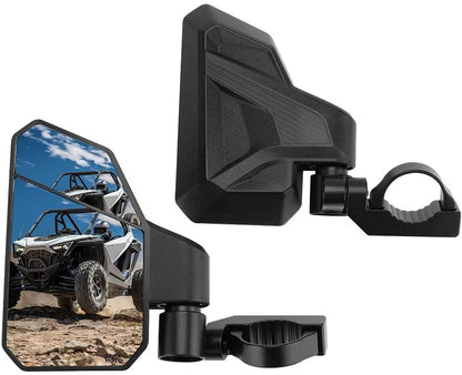 UTV 1.6"-2" Side Mirror Fit Polaris RZR, Pioneer, Can Am Maverick X3