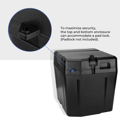 UTV Waterproof Seat Cover & Under Seat Storage Box Compatible With Polaris Ranger