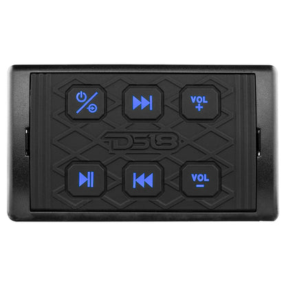 Marine And Powersports Waterproof Bluetooth Audio Receiver With Controls