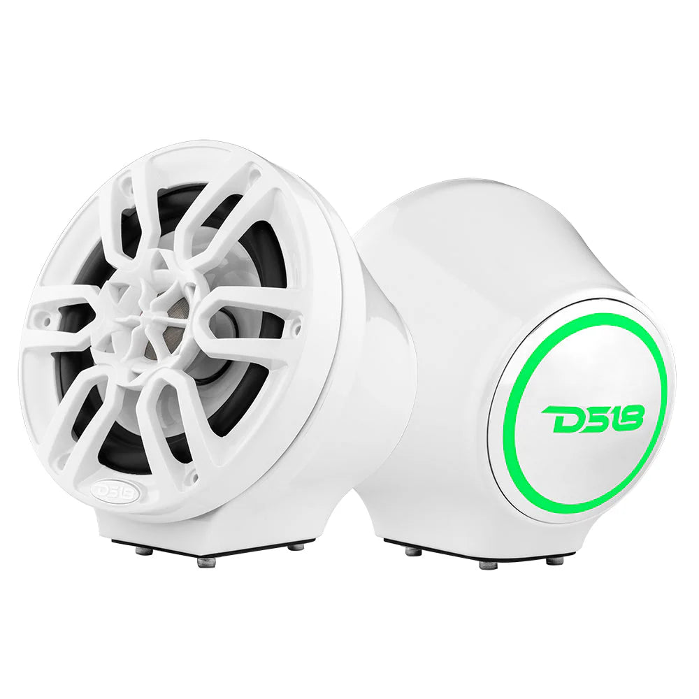 6.5" Universal Flat Mount Speaker Pod With LED RGB Lights