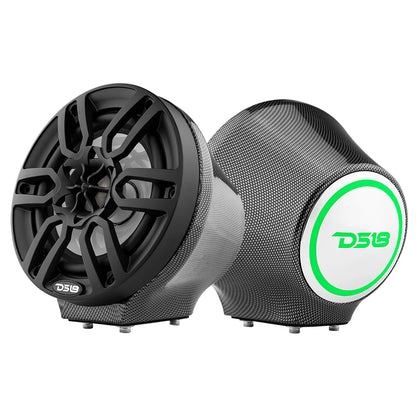 6.5" Universal Flat Mount Speaker Pod With LED RGB Lights