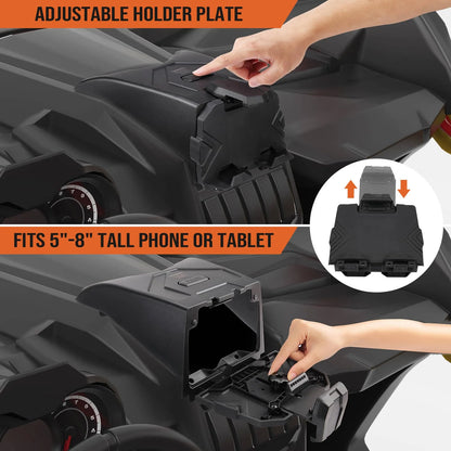 Tablet Holder & Storage Bag Fit Can-Am Maverick X3