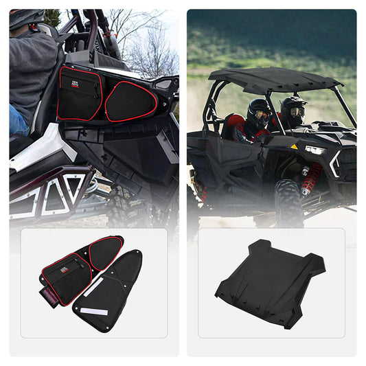 Front Side Door Bags and Sport Roof Top for Polaris RZR XP 1000