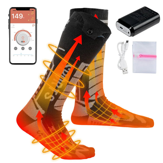 Heated Socks, Electric Heating Socks with App Remote Control