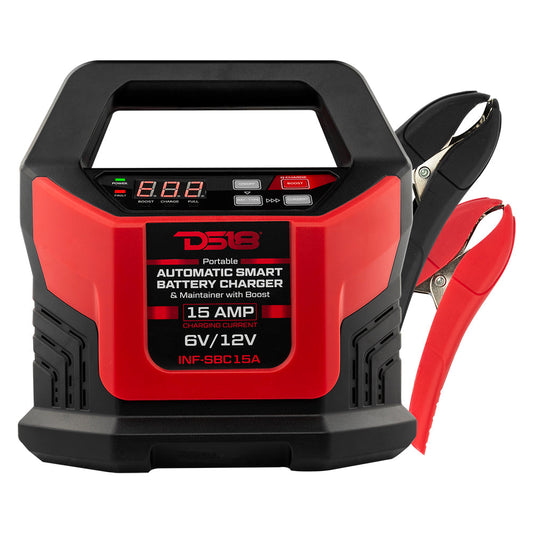 15 AMP Automatic Smart Lithium and AGM Battery Charger, Maintainer and Jump Starter DS18