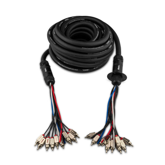 Medusa/Snake 10 Channel RCA and 4 x 12GA OFC Power Wire 50 Feet DS18