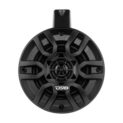 MP 4" Amplified With Bluetooth Wakeboard Tower Speakers 40 Watts Rms -Black