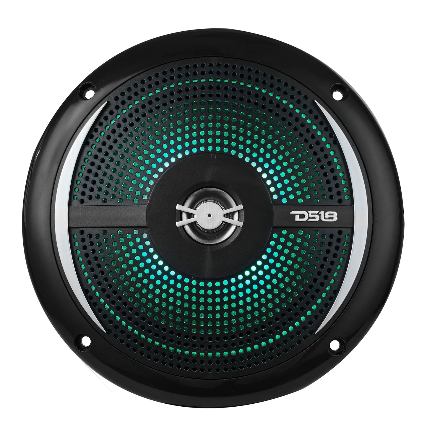 NXL 6.5" 2-Way Coaxial Marine Shallow Speaker With LED RGB Lights 25 Watts Rms 4-Ohm