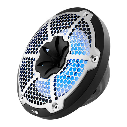 NXL 10" 2-Way Coaxial Marine Speaker With LED RGB Lights 200 Watts Rms 4-Ohm -Black