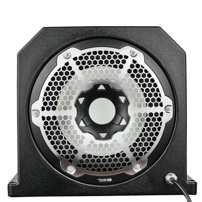 Daul 10" Marine Subwoofer Enclosure with 10" Passive Radiator and LED RGB Lights 350 Watts Rms 4-Ohm (NXL-10SUB Included)