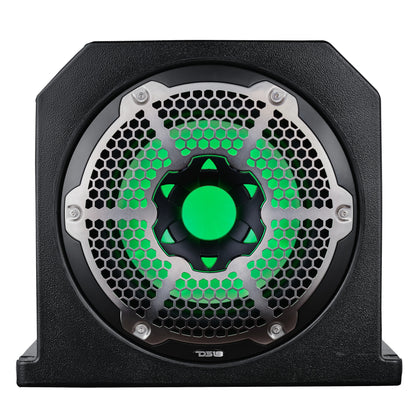 Daul 10" Marine Subwoofer Enclosure with 10" Passive Radiator and LED RGB Lights 350 Watts Rms 4-Ohm (NXL-10SUB Included)