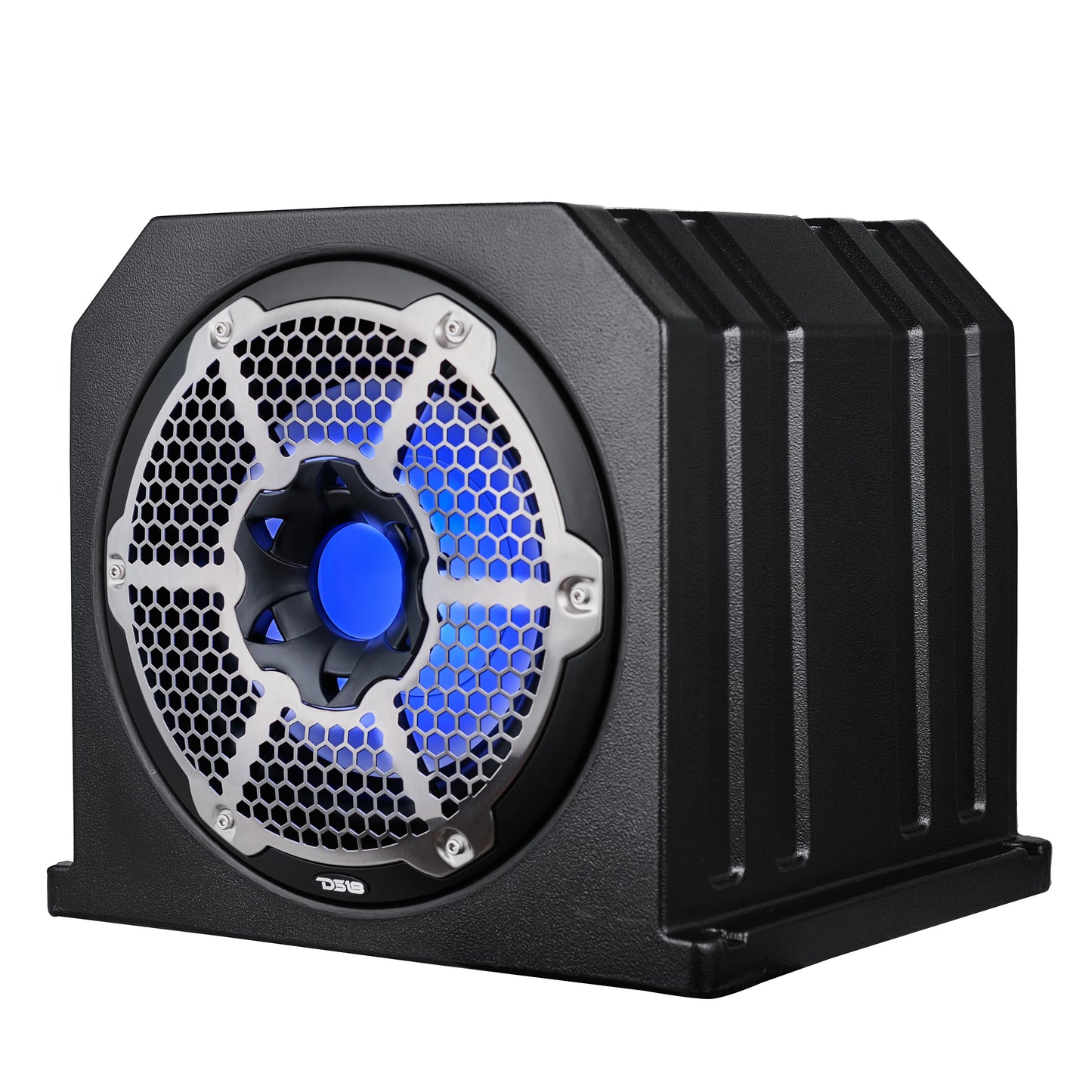 Daul 10" Marine Subwoofer Enclosure with 10" Passive Radiator and LED RGB Lights 350 Watts Rms 4-Ohm (NXL-10SUB Included)