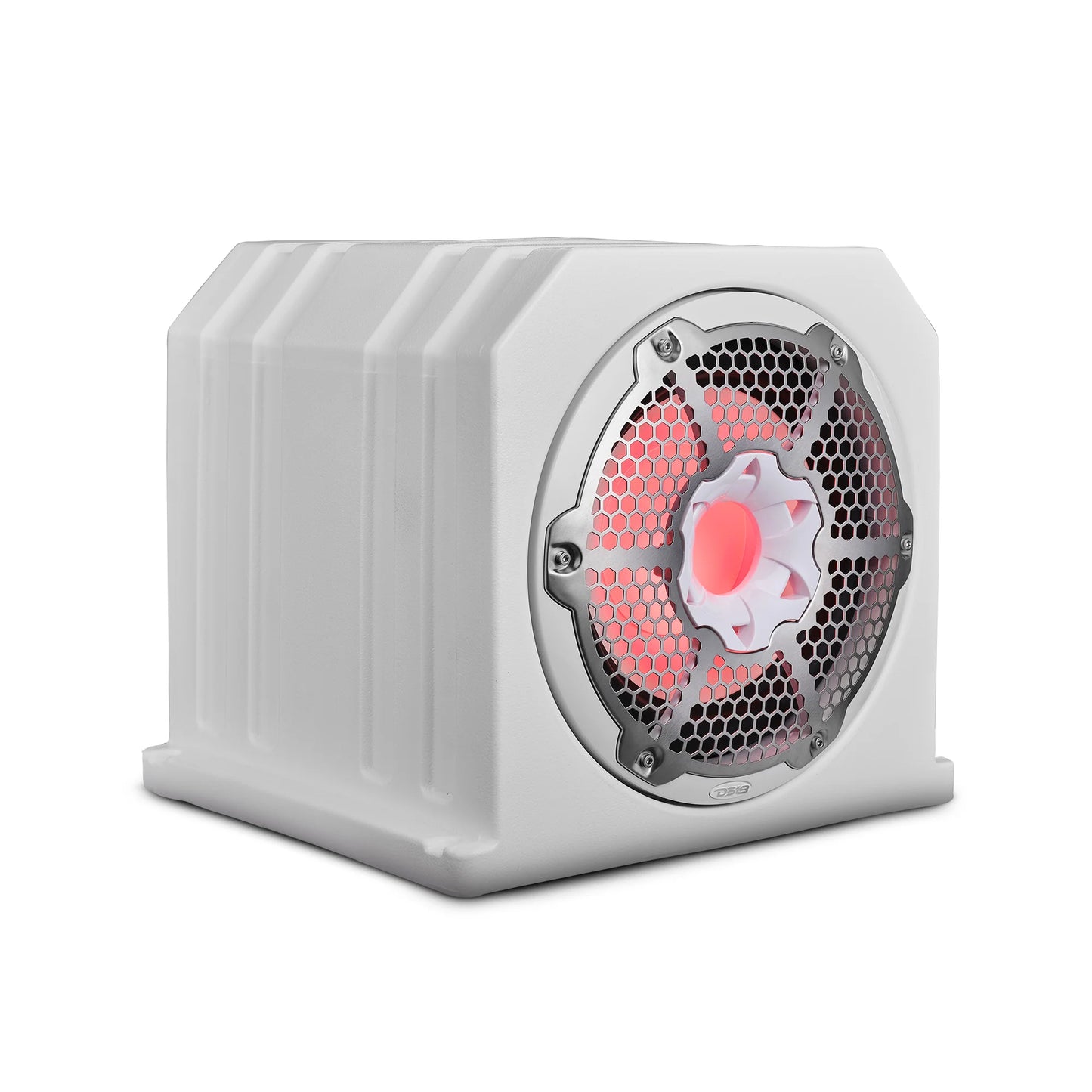 Daul 10" Marine Subwoofer Enclosure with 10" Passive Radiator and LED RGB Lights 350 Watts Rms 4-Ohm (NXL-10SUB Included)